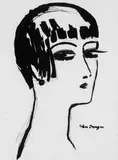 Kees van Dongen, Les cheveux courts, Original-Lithographie auf Chinapapier