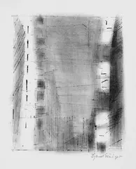 Manhattan 3, Stein 2 by Lyonel Feininger, Original-Lithographie auf Velin, sold Jun 2004