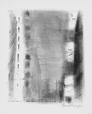 Lyonel Feininger, Manhattan 3, Stein 2, Original-Lithographie auf Velin