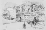 Karl Hofer, Ansicht von Taverne/Tessin
