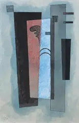 Wassily Kandinsky, Tendances Tranquilles, Aquarell, Tusche, Wasser- und Ölfarben auf Velin