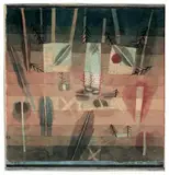 Physiognomie einer Anpflanzung. 1924.9 by Paul Klee, Aquarell auf Büttenpapier, sold Jun 2004