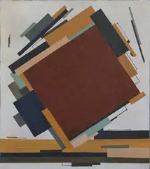 Nina Kogan, Suprematistische Komposition, Öl auf Leinwand