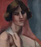 André Lhote, Portrait de femme, Öl auf Leinwand
