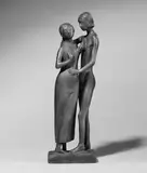 Kleines stehendes Liebespaar by Gerhard Marcks, Bronzeplastik, sold Jun 2004