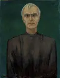 Carlo Mense, Porträt Boris Pasternak, Öl auf Leinwand