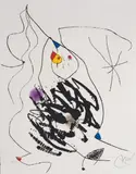 Joan Miró, Journal d'un Graveur II, Mit 18 Original-Radierungen (davon 3 mehrfarbig, einschließlich Umschlag) auf Rives-Velin. Bis auf den Umschlag jeweils signiert. Exemplar 23/75. Lose Bogen im Umschlag