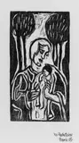 Max Pechstein, Unsere Frau, Original-Holzschnitt auf festem Velin