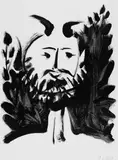 Pablo Picasso, Faune Souriant, Original-Lithographie auf Velin