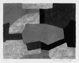 Composition grise, verte et bleue by Serge Poliakoff, Original-Farblithographie auf schwerem Rives-Velin, sold Jun 2004