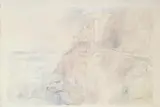 Hans Purrmann, Felsige Küste, Aquarellierte Bleistiftzeichnung auf Velin mit Wasserzeichen "P. M. FABRIANO"
