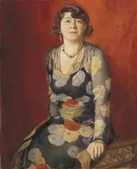 Benno Strasser, Bildnis von Ernestine Färber-Strasser, Öl auf Leinwand