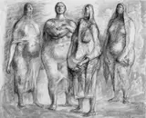 Francisco Zúñiga, Ohne Titel (Vier Frauen)