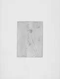 Joseph Beuys, Ohne Titel (Mädchen), Original-Radierung in Braun mit Ton gedruckt auf Arches-Velin