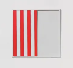 Daniel Buren, The Missing Square, 4 Original-Lithographien auf Arches-Halbkarton jeweils