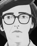 Alex Katz, Portrait of a Poet: Kenneth Koch