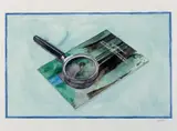 Jetzt geh ich in den Birkenwald .. by Martin Kippenberger, Aquarell, Tusche und Bleistift auf genarbtem Velin, sold Jun 2004
