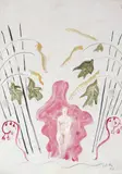Sigmar Polke, Ohne Titel, Aquarell und Deckweiß auf chamoisfarbenem Maschinenpapier