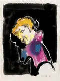 Thomas Schütte, Ohne Titel, Tusche, Aquarell und Bleistift auf schwerem genarbten Velin