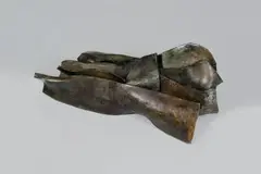 Michael Steiner, Nuba, Bronzeplastik mit bräunlicher Patina