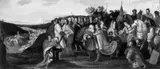 Frans Francken the Younger, BIBLISCHE SZENE (DIE VERSÖHNUNG JAKOBS MIT ESAU?).