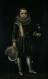 Umkreis Aelbert Cuyp, BILDNIS EINES KNABEN MIT PAPAGEI., Öl auf Leinwand (doubliert)