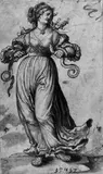 zugeschrieben Hans Funk, ALLEGORIE DES NEIDES., Feder in Schwarz, grau laviert, auf Papier