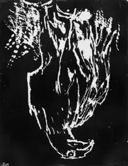 Adler by Georg Baselitz, Original-Holzschnitt auf festem glatten Papier, sold Nov 2003