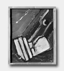 Werner Büttner, Die russische Revolution - vom Hörensagen und in Öl / TROTZKI, Acryl auf Nessel
