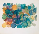 Farblitho 1961 (NOR) by Ernst Wilhelm Nay, Original-Farblithographie auf Velin, sold Nov 2003