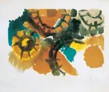 Farblitho 1958 (NOR) by Ernst Wilhelm Nay, Original-Farblithographie auf Rives-Velin, sold Nov 2003