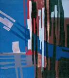 Fritz Winter, Konstruktion Blau-Rot