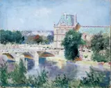 Lucien Adrion, Die Seine mit Blick auf den Louvre