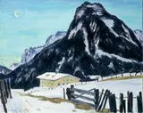 Arnold Balwé, Winterabend im Gebirge II