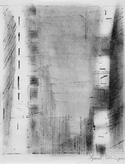 Manhattan 3 by Lyonel Feininger, Original-Lithographie auf Velin, sold Nov 2003