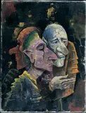 Karl Hofer, Masken (Dämonen, Drei Halbfiguren)