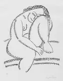 Bewegung by Alexej von Jawlensky, Original-Lithographie auf Bütten mit dem Wasserzeichen "Roemerturm Antique", sold Nov 2003