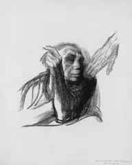 Ruf des Todes by Käthe Kollwitz, Original-Lithographie auf Velin, sold Nov 2003