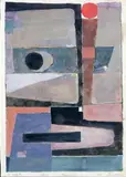 Fritz Levedag, "NR 1472", Tempera auf elfenbeinfarbenem Papier