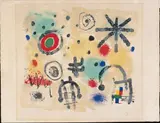 Signes et Météores by Joan Miró, Original-Farblithographie auf Arches-Velin, sold Nov 2003