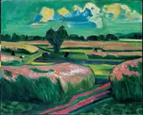 Max Pechstein, Ernte, Öl auf Leinwand