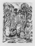 Hans Purrmann, Parkweg in Levanto, 1964, Lithograph