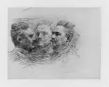 Auguste Rodin, Henri Becque, Original-Radierung auf Bütten
