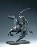 Polospieler II by Renée Sintenis, Bronzeplastik. Höhe insgesamt 43 cm. Auf mitgegossener Bronzeplinthe (, sold Nov 2003