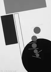 Anton Stankowski, Punktprogression, Serigraphie auf Leinwand