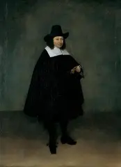 Gerard ter Borch Ii, BILDNIS EINES STEHENDEN HERRN., Öl auf Leinwand doubliert)