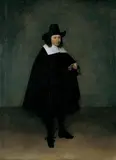 Gerard ter Borch Ii, BILDNIS EINES STEHENDEN HERRN., Öl auf Leinwand doubliert)