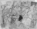 Fischer am Strand by Eduard Bargheer, Aquarell über Bleistiftvorzeichnung auf einfachem leicht transparenten, japanähnlichen Papier, sold May 2003