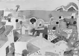 Heller Morgen by Eduard Bargheer, Aquarell auf handgeschöpftem Velin mit Wasserzeichen "LA BRIGLIA", sold May 2003