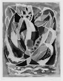 Eduard Bargheer, Agave, Original-Farbradierung (Aquatinta) auf gelblichem Velin
